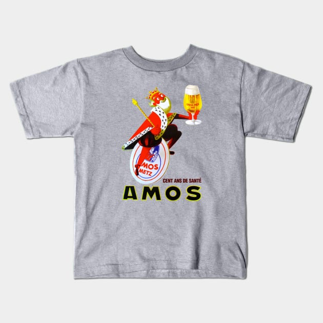 Brasserie Amos Metz Brand Beer Kids T-Shirt by JCD666